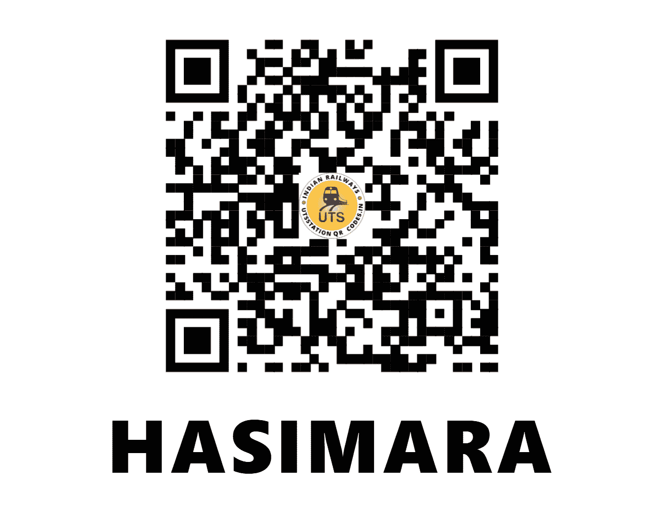 UTS QR Code for HASIMARA - HSA - NF (WEST BENGAL)